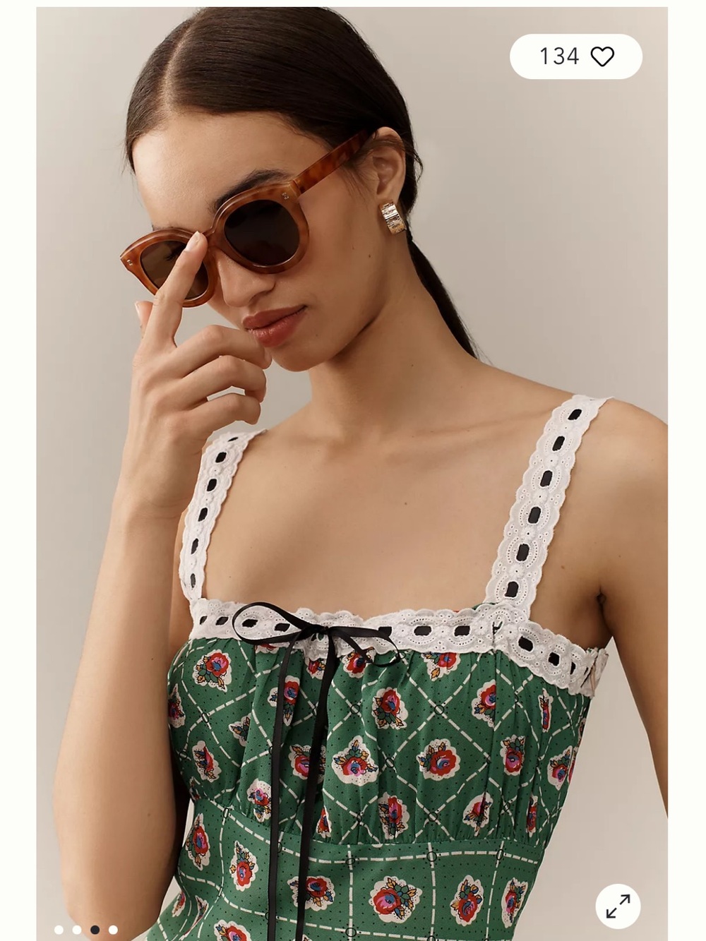 Wayf Magnolia dress~ scarf print